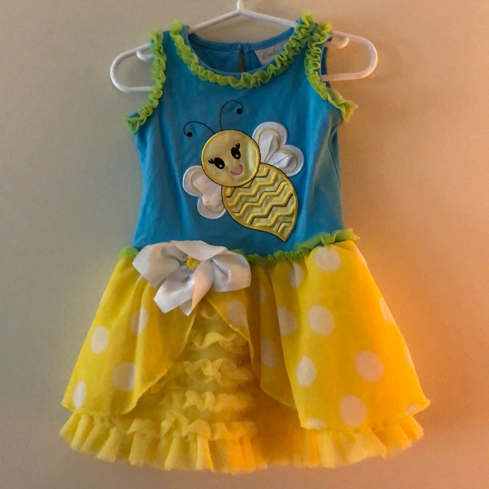 Bumble bee dress by Emily Rose, 2T